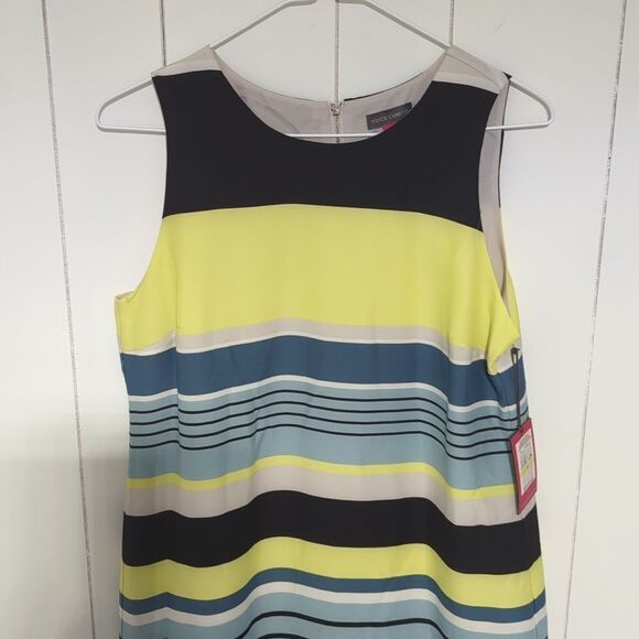 Vince Camuto Summer Luxe Fash Aqua Sphere Dress Size 4 - Picture 2 of 8